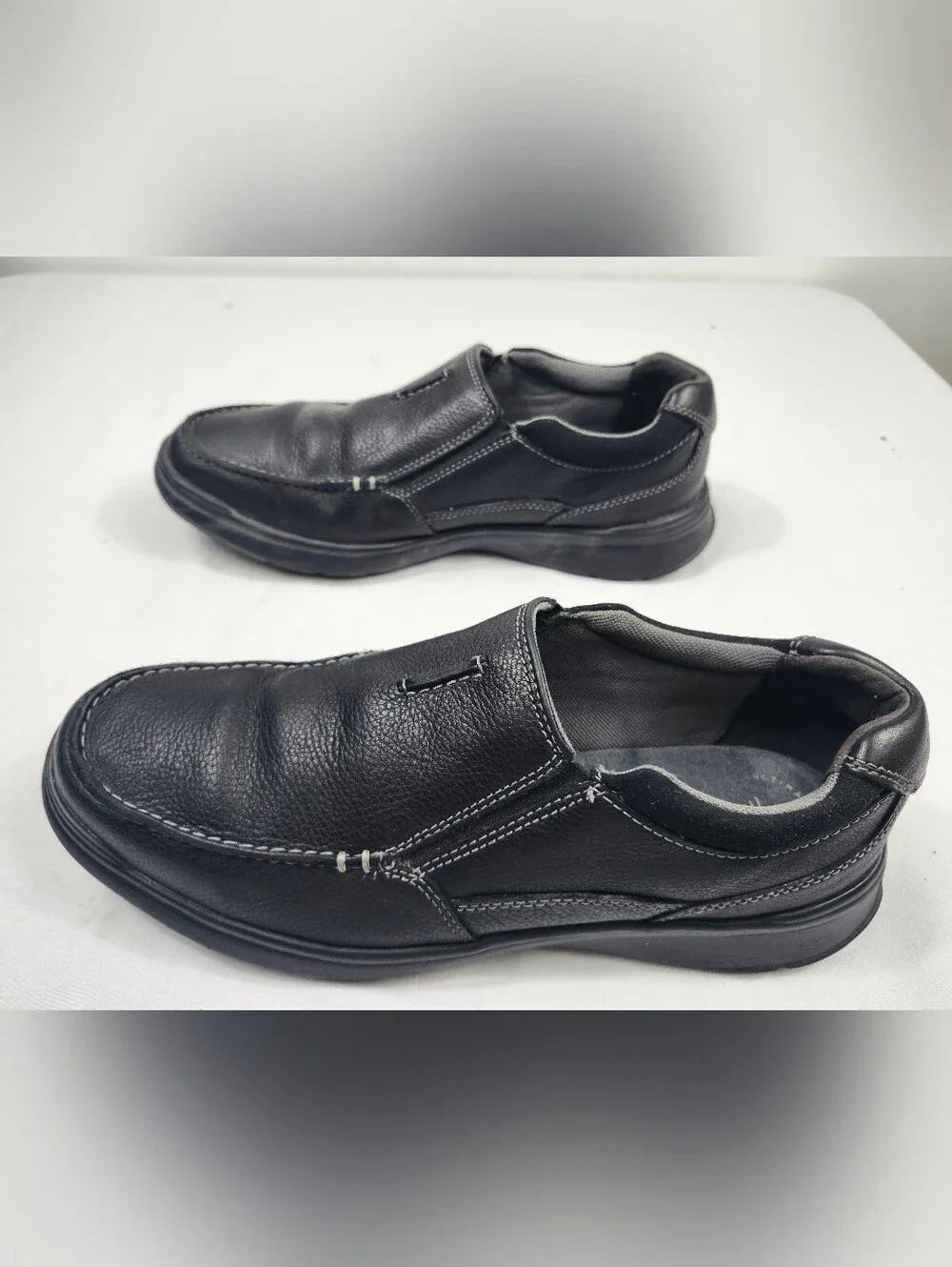 Clarks smooth black